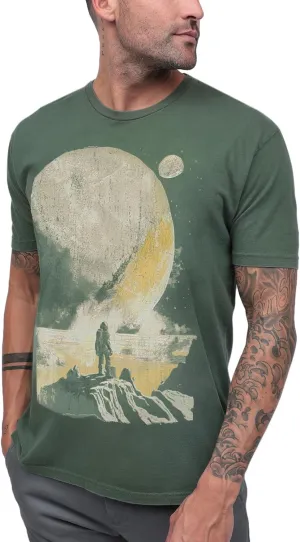 INTO THE AM Vintage Graphic Tees for Men S - 3XL Oversized Lightweight Retro Faded Soft Wash T-Shirt