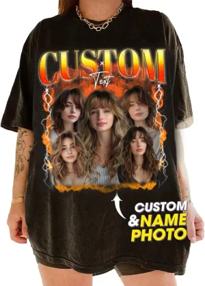 IZI POD Custom Bootleg Rap Tee Shirts, Custom Graphic Tees, Vintage Shirt