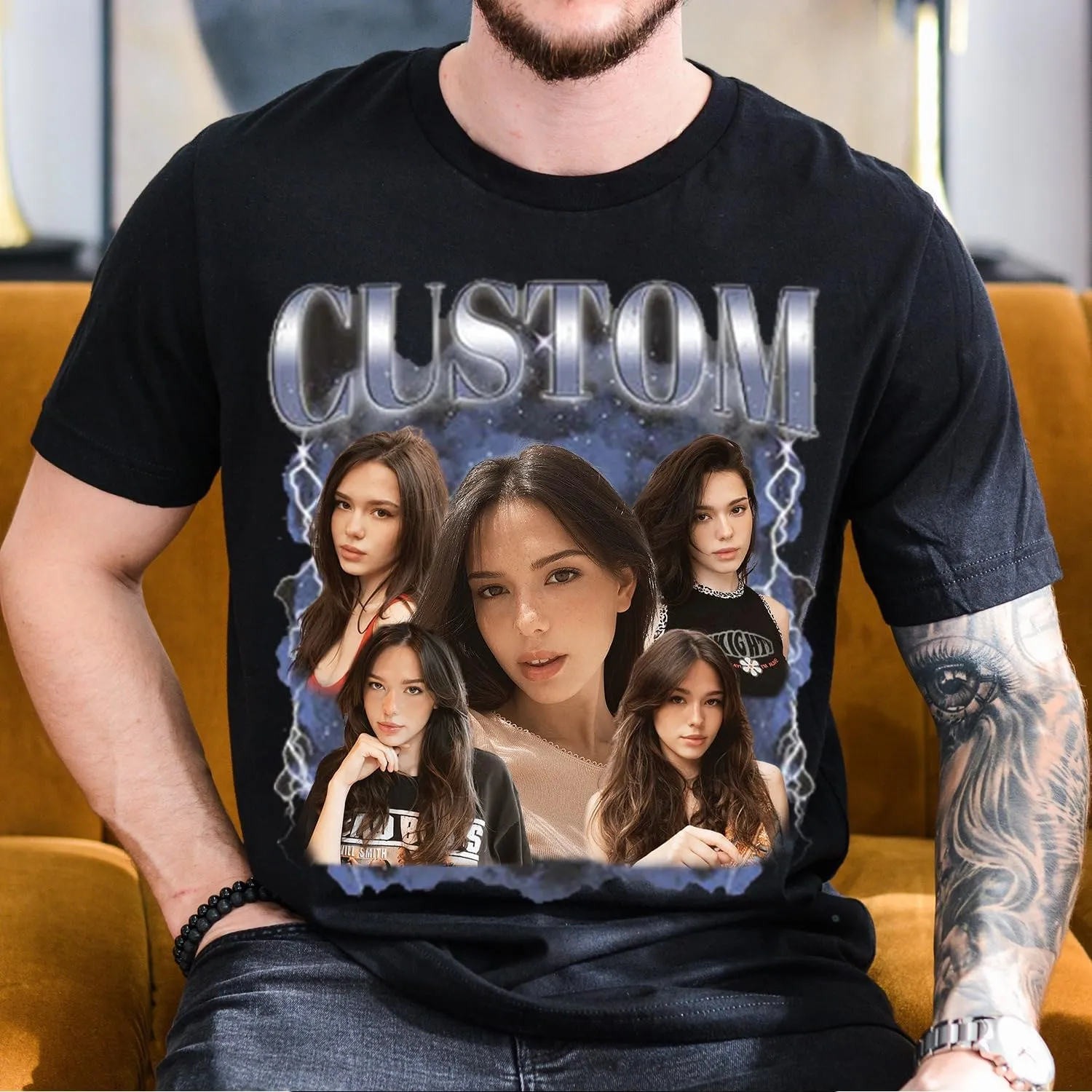 IZI POD Custom Bootleg Rap Tee Shirts, Custom Graphic Tees, Vintage Shirt