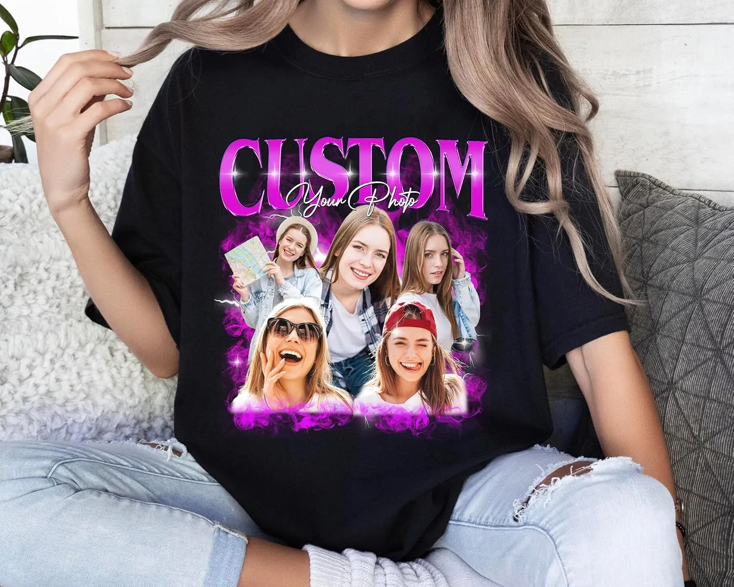 IZI POD Custom Bootleg Rap Tee Shirts, Custom Graphic Tees, Vintage Shirt
