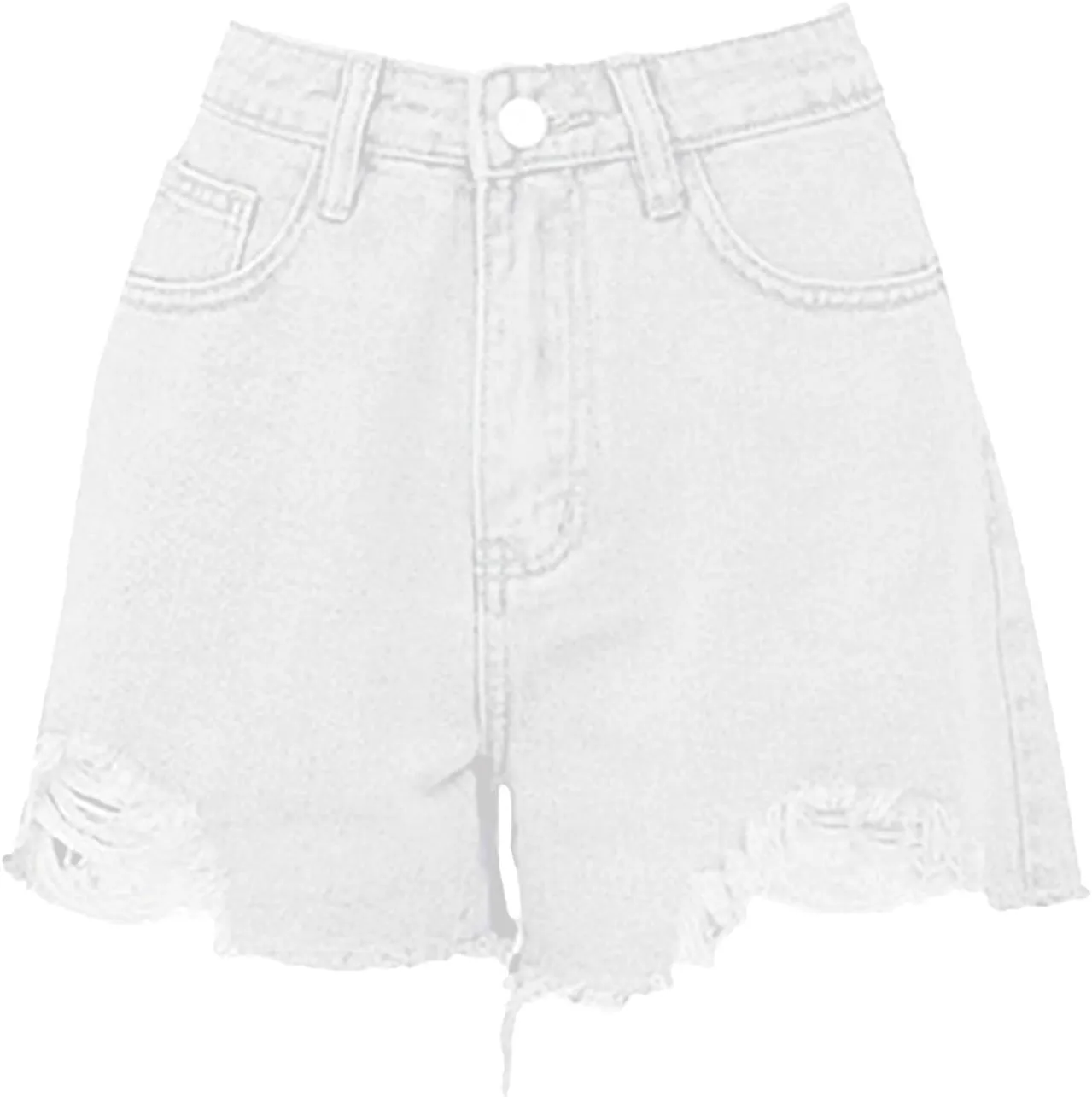 Jean Shorts Womens Trendy High Waisted Ripped Cut Off Denim Shorts Summer Causal Baggy Cute Hot Jorts with Pockets