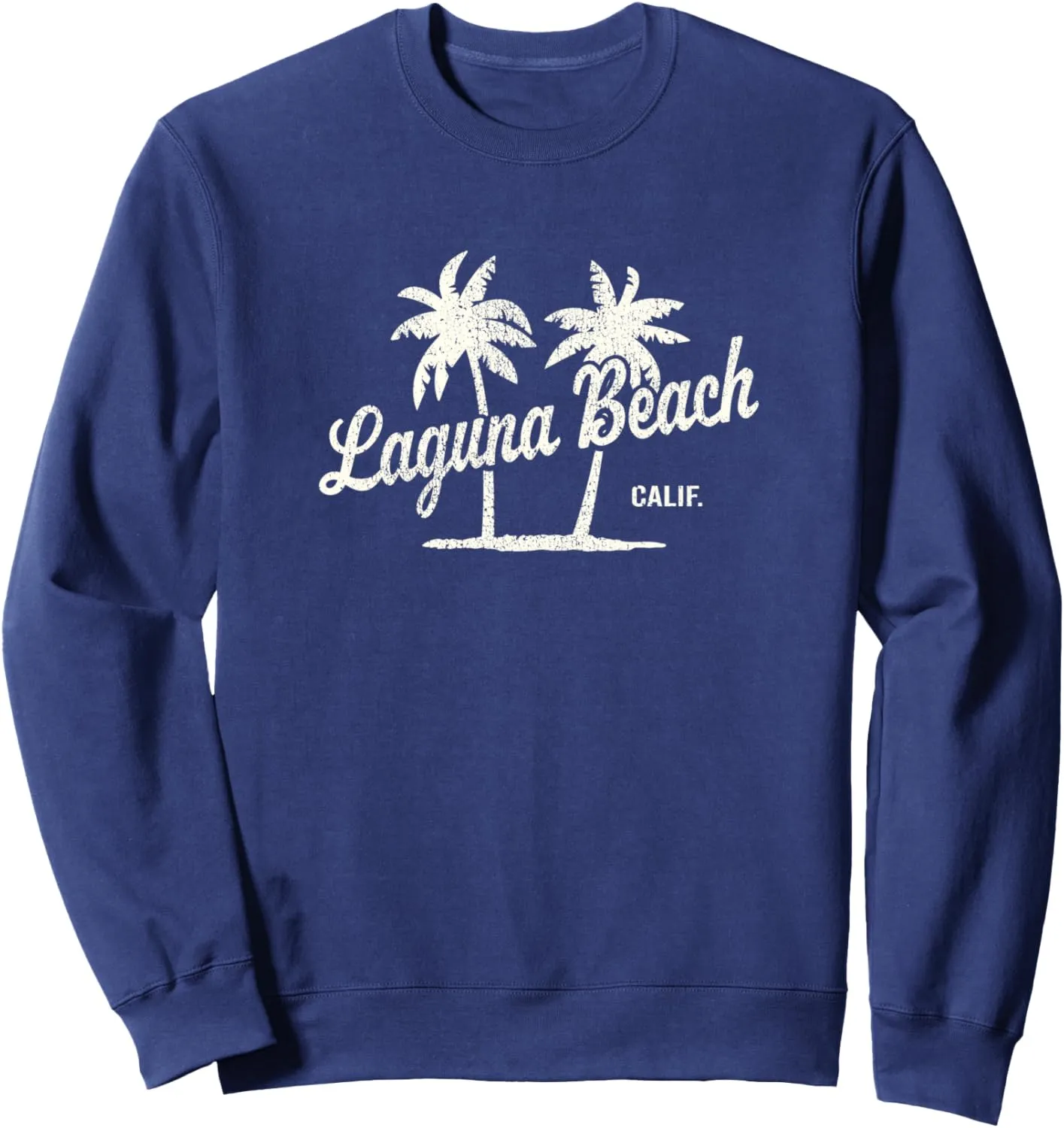 Laguna Beach California Vintage 70s Palm Trees Graphic Sweatshirt