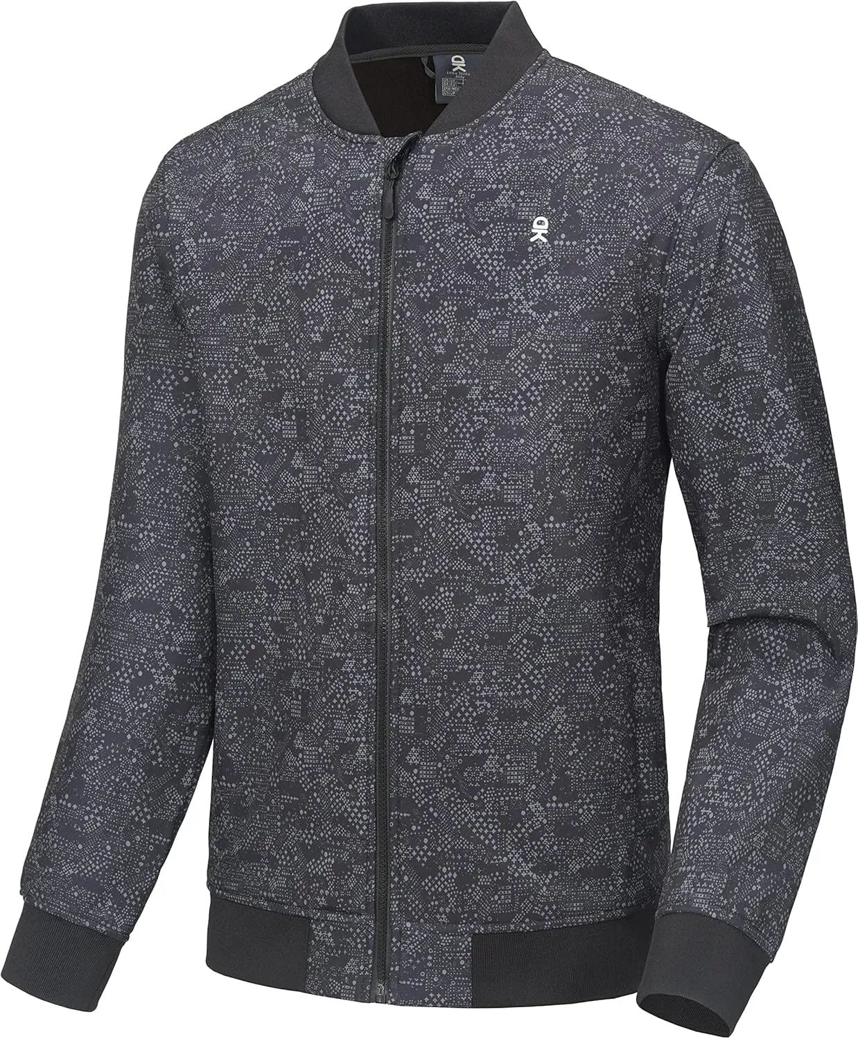 Little Donkey Andy Men's Fleece Bomber Jacket Lightweight Softshell Windbreaker Jacket Casual Spring Fall Coat