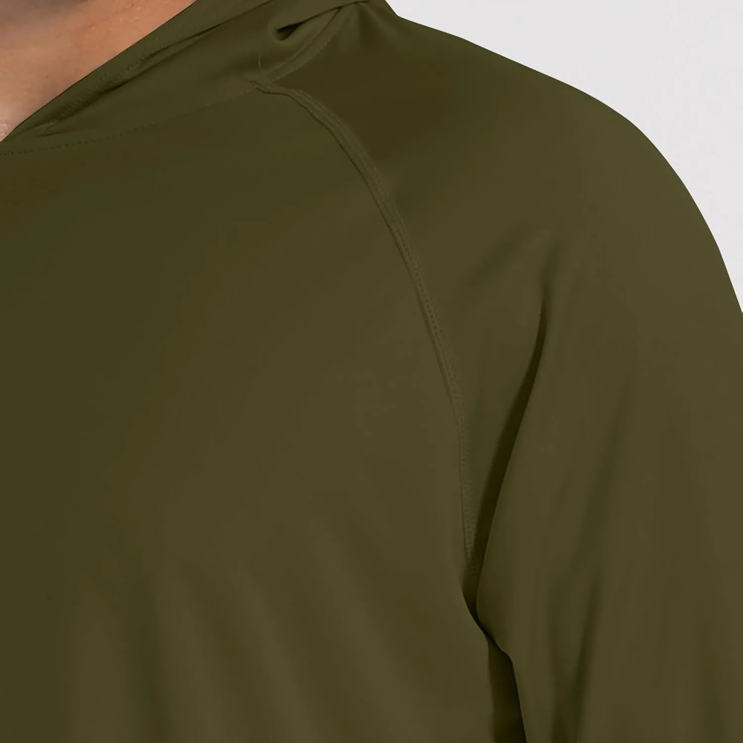 Men UPF 50  Sun Protection Hoodie Shirt Summer Long Sleeve UV SPF Quick Dry Hood T-Shirt Rash Guard Fishing Outdoor