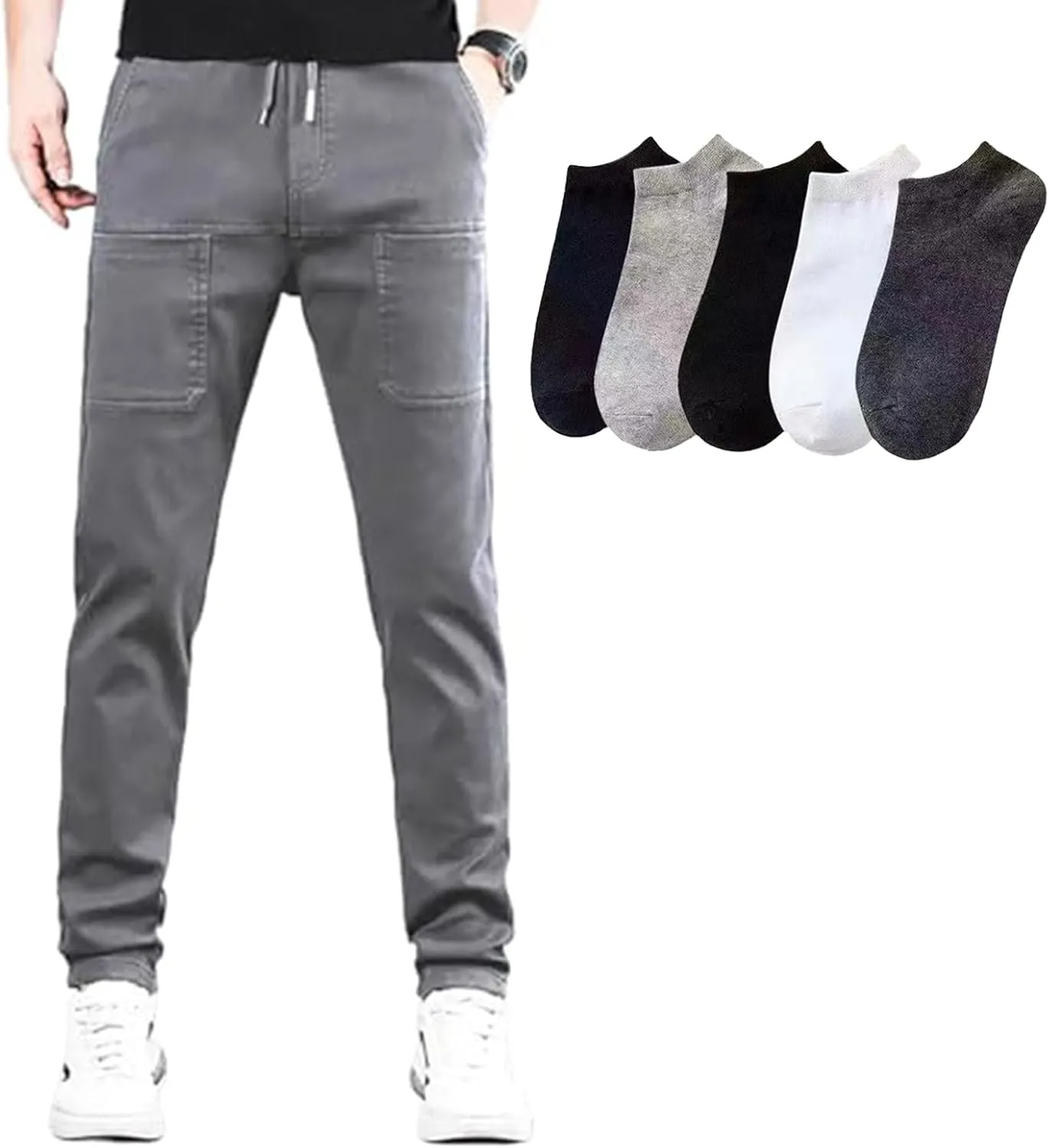 Mencomfy Cargo Pants, Multipants - High Stretch Multi-Pocket Durable Cargo Pants Men's