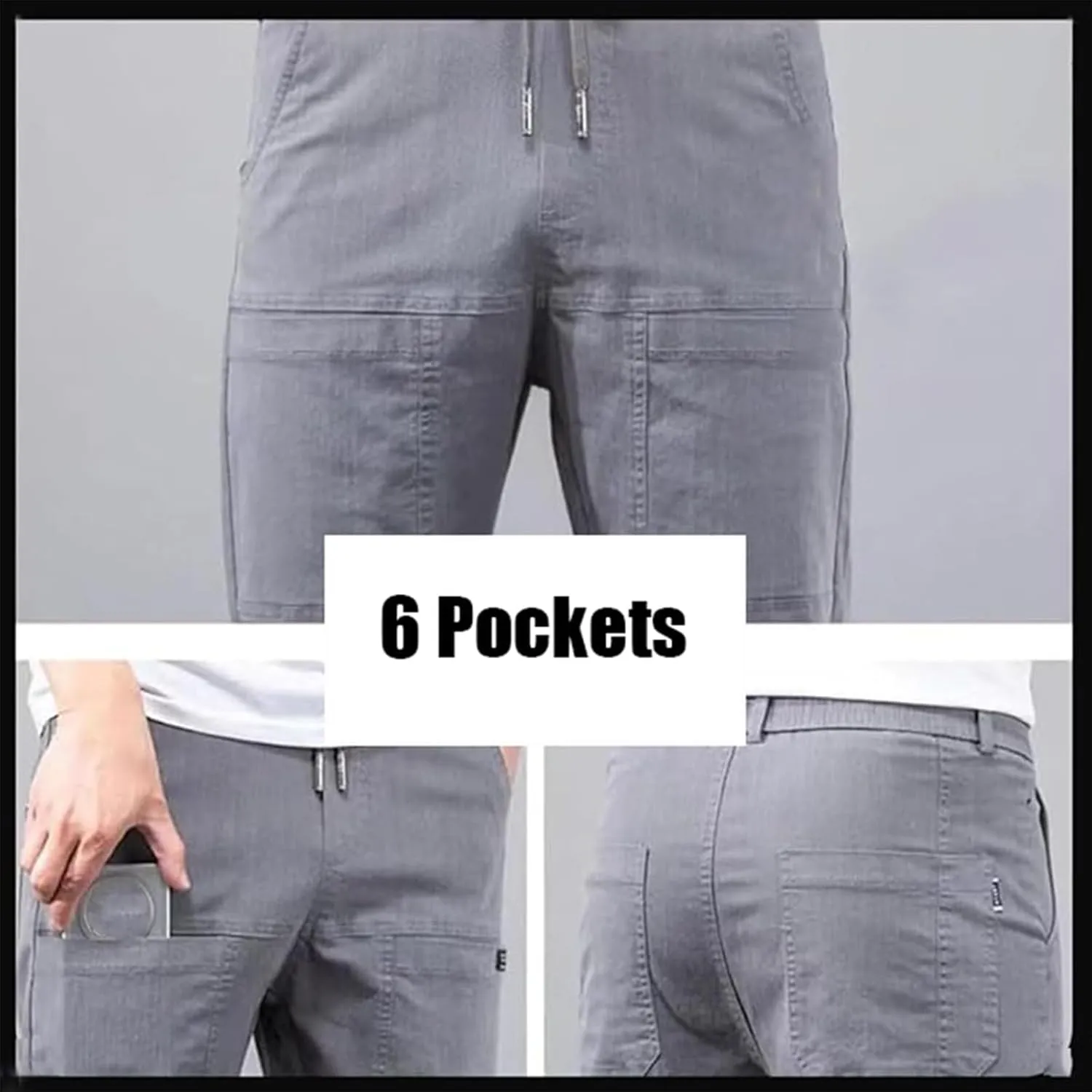 Mencomfy Cargo Pants, Multipants - High Stretch Multi-Pocket Durable Cargo Pants Men's