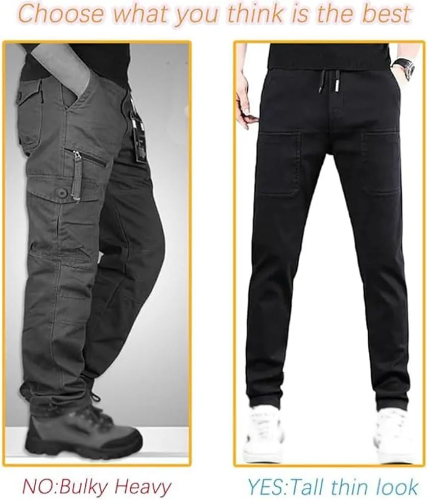 Mencomfy -Mencomfy Cargo Pants,Multipants - High Stretch Multi-Pocket Durable Cargo Pants