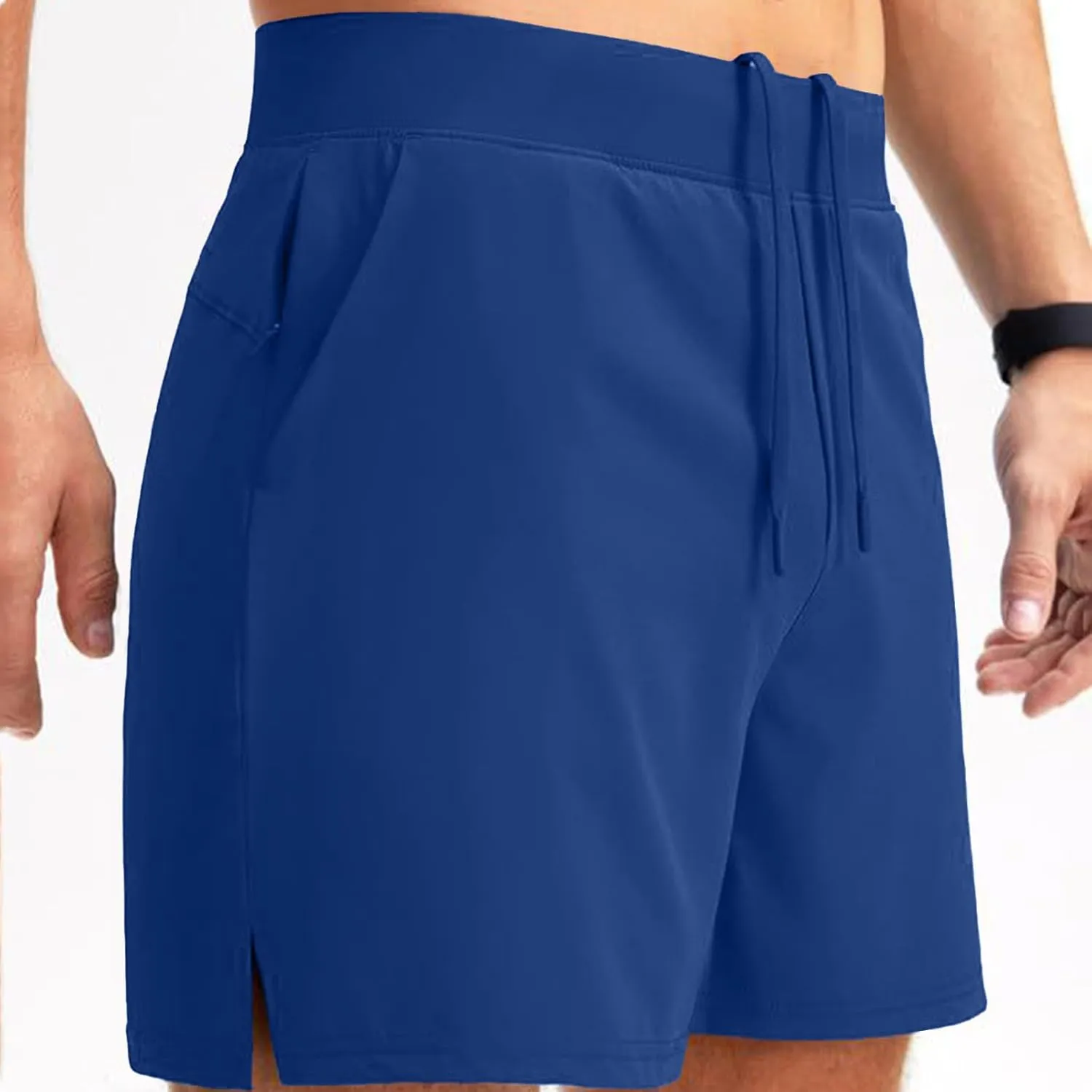 Mens Athletic Running Shorts Classic Stretch Waist Drawstring Quick Dry Work Short Pants Outdoor Gym Workout Shorts