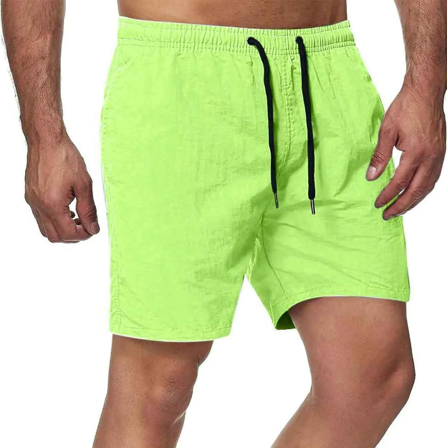 Mens Athletic Shorts 5 Inch Inseam Quick Dry Swim Shorts Workout Running Gym Short with Pocket Lightweight No Liner