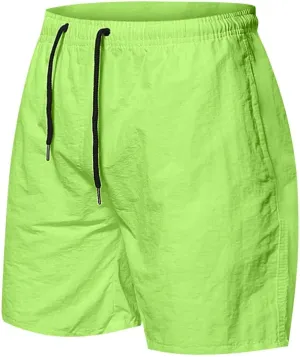 Mens Athletic Shorts 5 Inch Inseam Quick Dry Swim Shorts Workout Running Gym Short with Pocket Lightweight No Liner