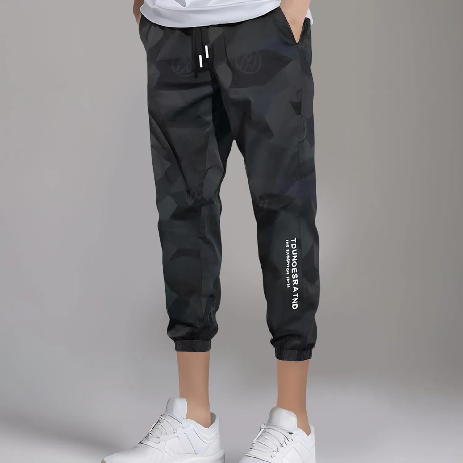 Men's Camo Cargo Pants Lightweight Casual Hiking Outdoor Skinny Joggers Pants Athletic Running Military Combat Pants