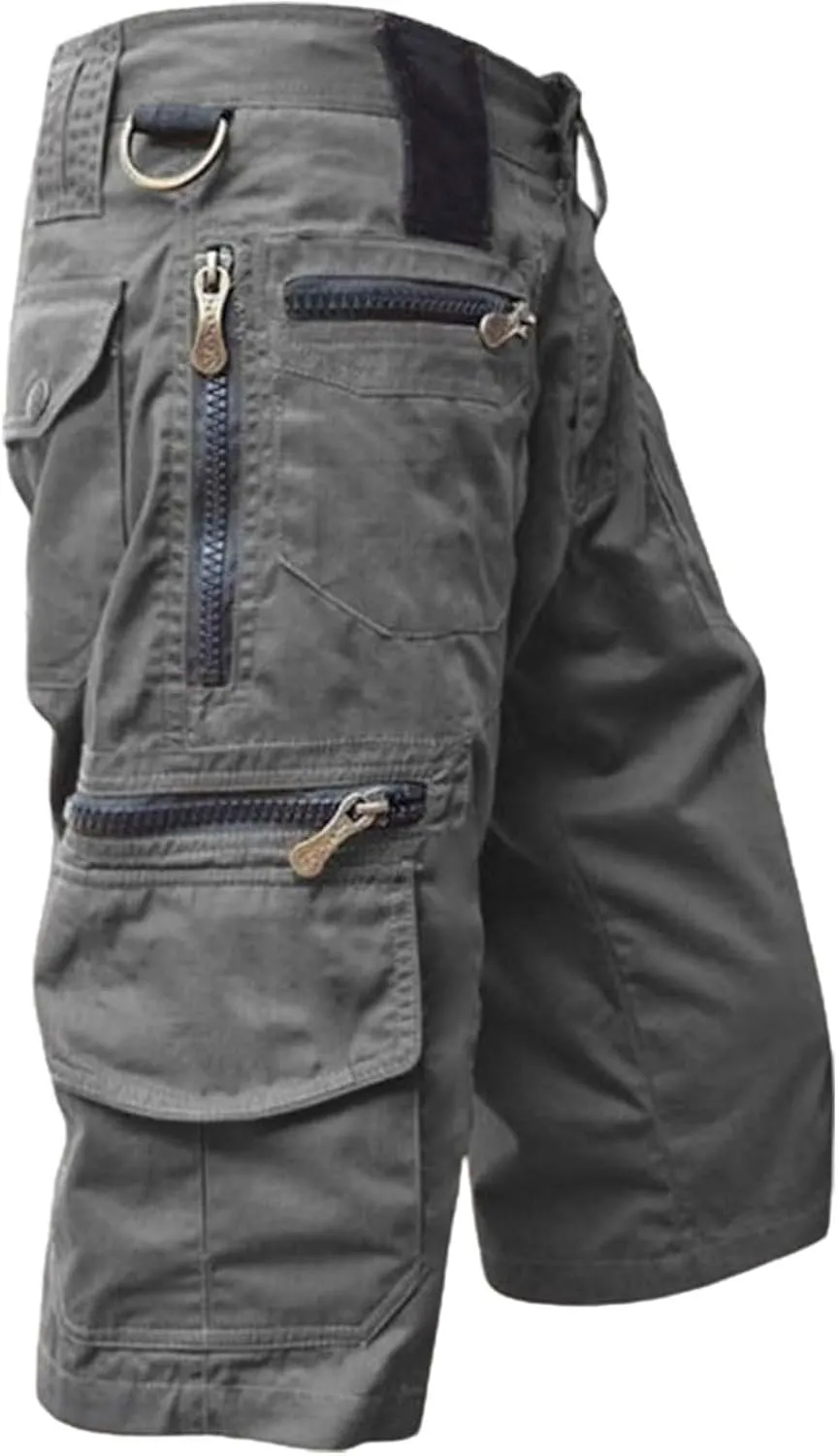 Mens Cargo Shorts with Multi Pockets Tactical Military Utility Shorts Lightweight Quick Dry Outdoor Hiking Shorts