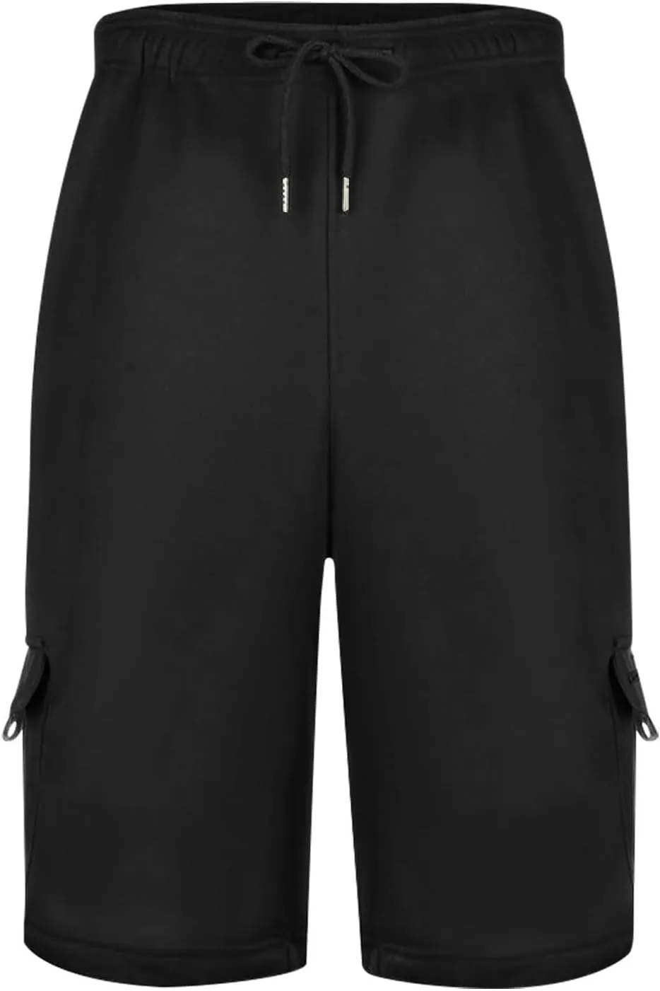 Mens Cargo Sweat Shorts Drawstring Elastic Waist Athletic Workout Gym Jogger Shorts Summer Fashion Sport Short