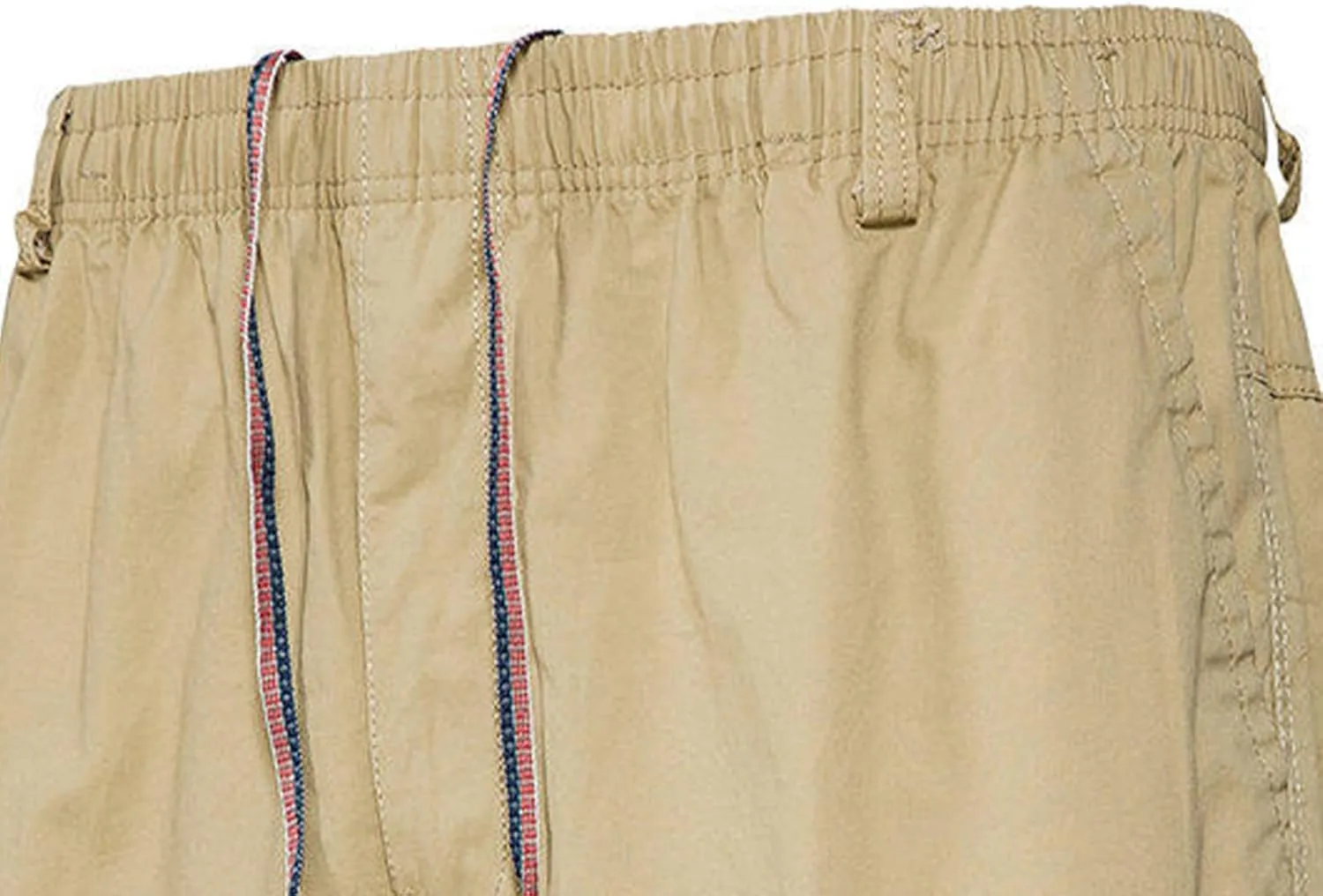 Mens Chino Shorts Casual Drawstring Elastic Waist Plus Size Loose Short Pants with Multiple Pockets Flowy Shorts