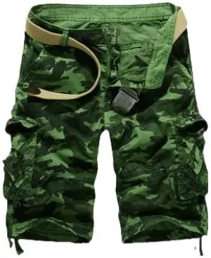 Men's Cool Summer Military Camo Loose Cargo Shorts