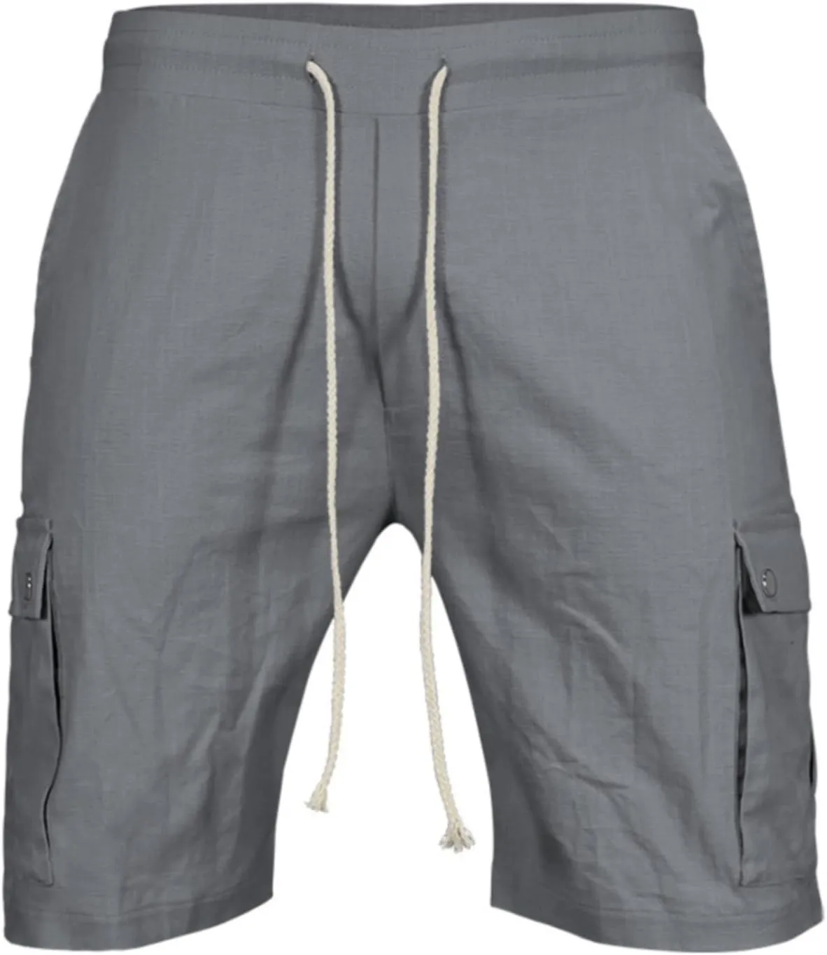 Mens Cotton Cargo Hiking Shorts Lightweight Ripstop Work Utility Shorts Stretch Drawstring Sport Casual Jogger Sweat Shorts
