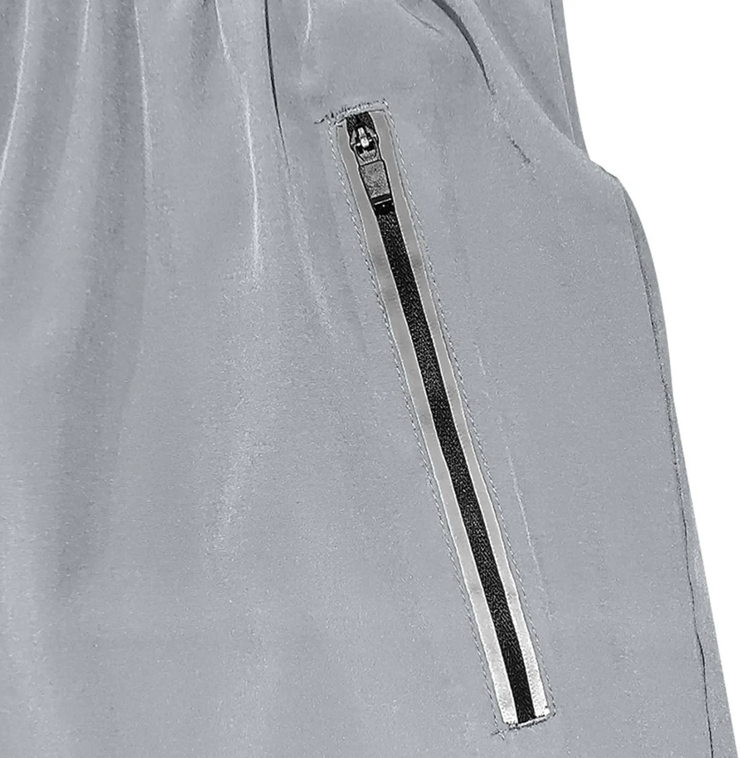 Mens Gym Workout Shorts Lightweight Bodybuilding Athletic Quick Dry Shorts Running Training with Zip Pockets