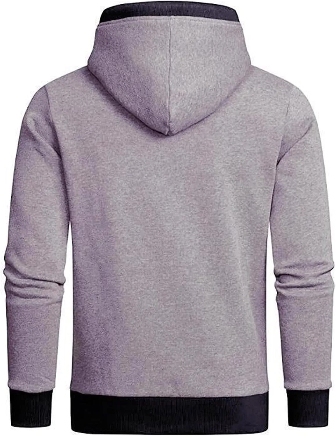 Men's Heavy Hoodie Sherpa Fleece Lined Pullover Thick Winter Hooded Sweatshirt Drawstring Jackets with Kangaroo Pocket