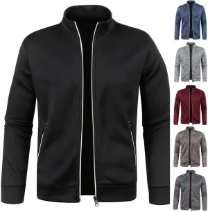 Men's Lightweight Jacket Golf Casual Sport Windbreaker Spring Fall Jackets Stand Collar Warm Outdoor Jacket