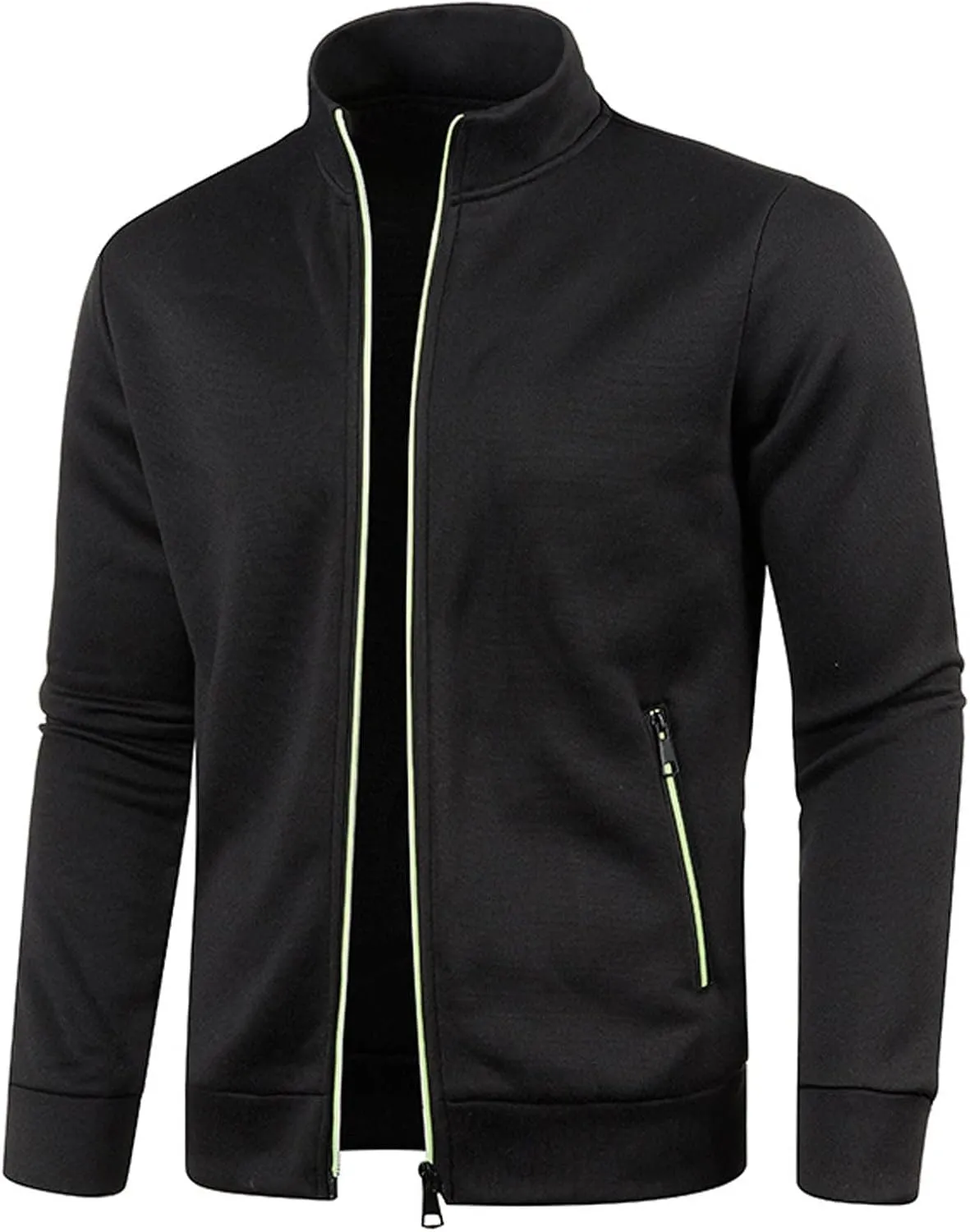 Men's Lightweight Jacket Golf Casual Sport Windbreaker Spring Fall Jackets Stand Collar Warm Outdoor Jacket