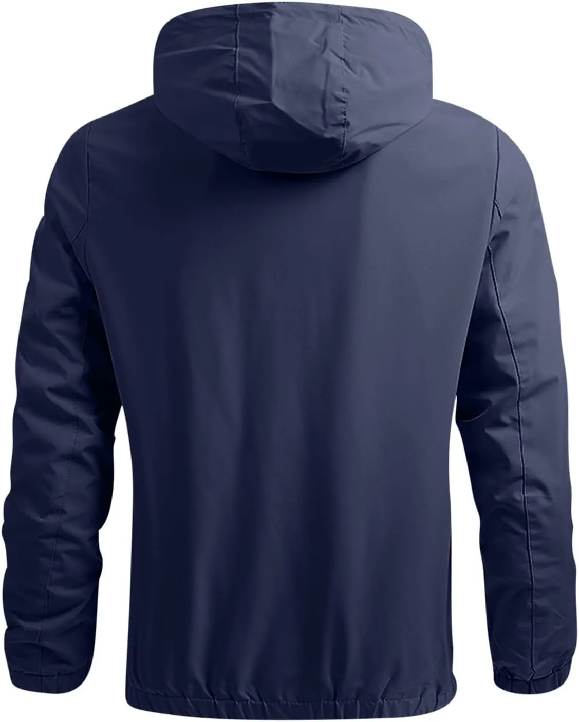 Mens Lightweight Softshell Jacket Windproof Water Resistant Hooded Hiking Travel Outwear Full Zip Windbreaker Jackets