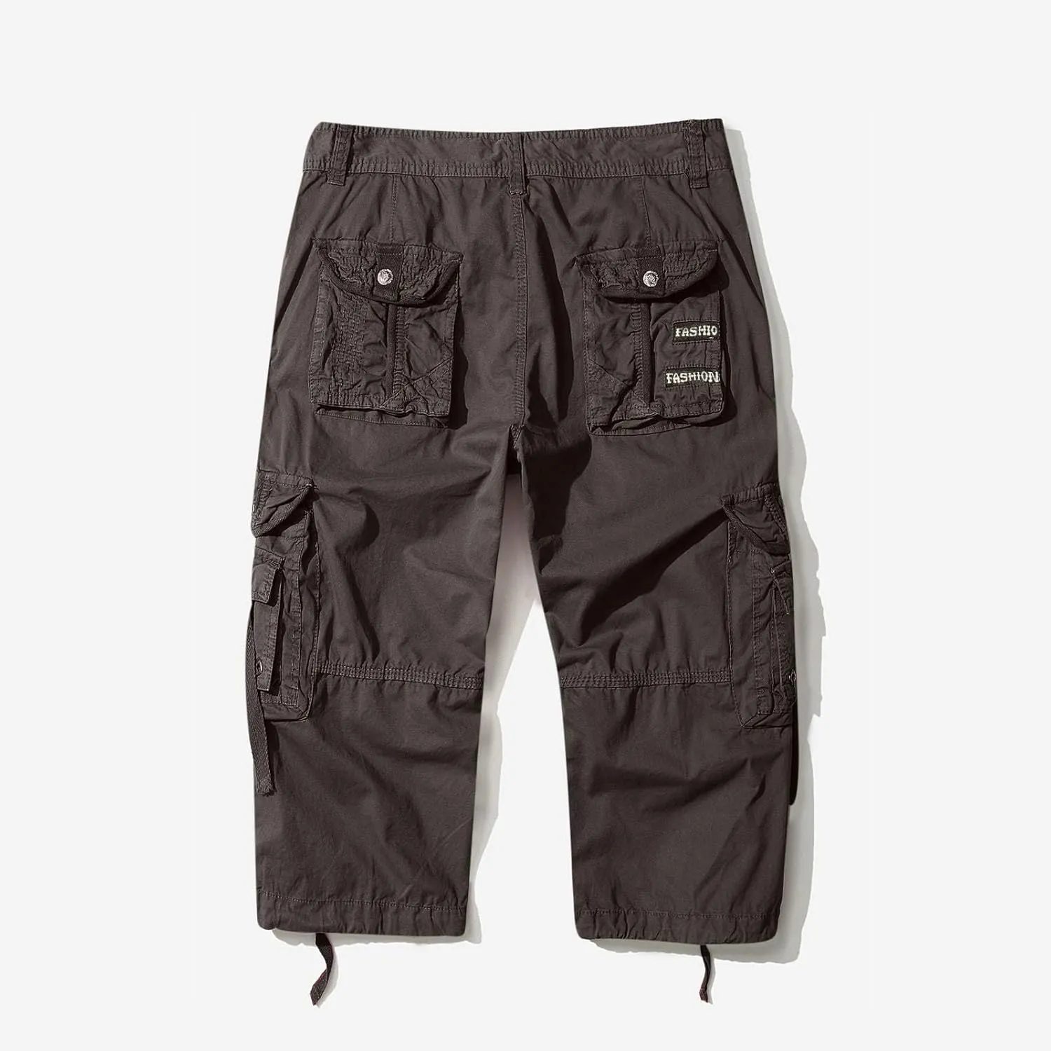 Men's Plus Size Cargo Shorts with Multi-Pockets Knee Length Tactical Short Pants Relaxed Summer Beach Shorts Pants