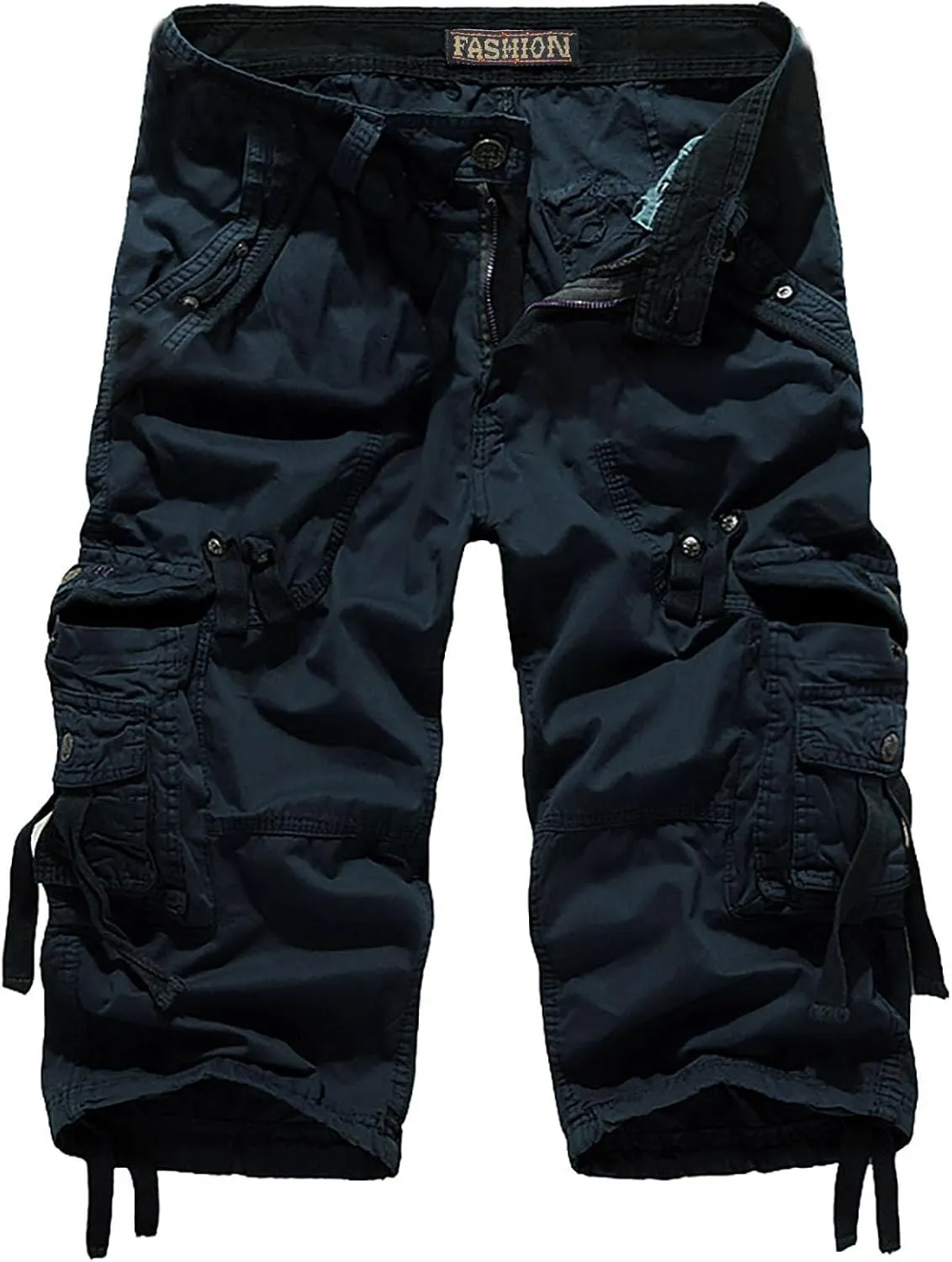 Men's Plus Size Cargo Shorts with Multi-Pockets Knee Length Tactical Short Pants Relaxed Summer Beach Shorts Pants
