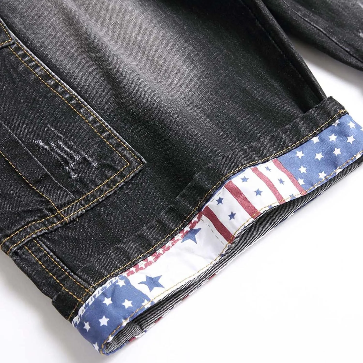 Mens Ripped Denim Shorts,Men's Cargo Denim Shorts Stretch Half Pants Short Jeans Workwear Jean Cropped Trousers