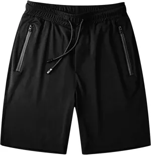 Mens Running Shorts Summer Casual Cooling Ice Silk Sweat-Shorts Drawstring Waist Workout Short with Pockets