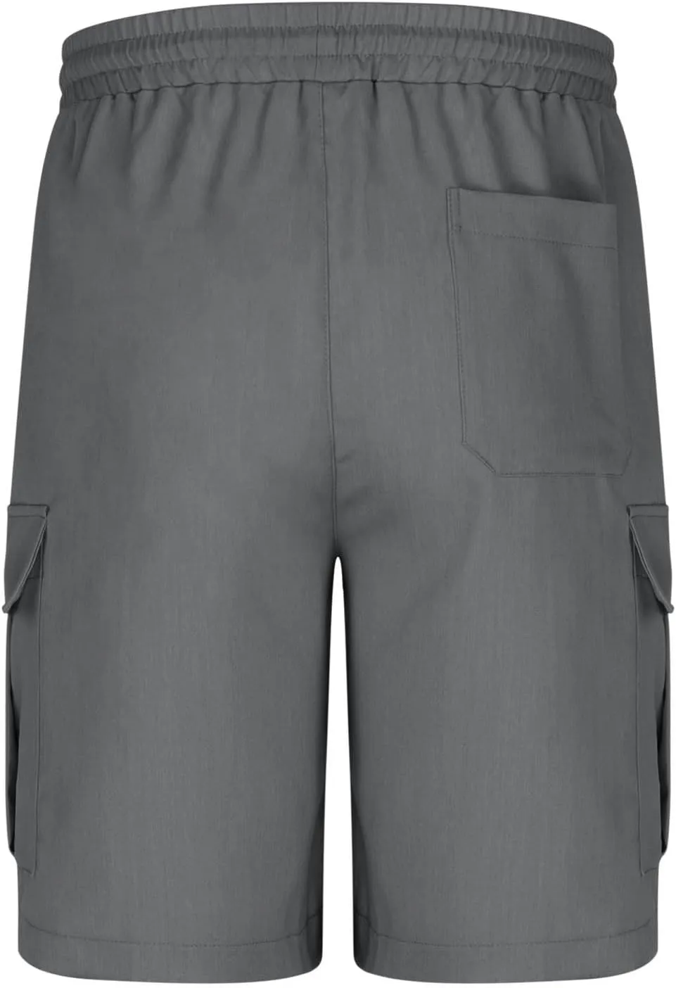 Mens Shorts Cargo Elastic Waist Casual Outdoor Fishing Hiking Summer Beach Shorts with Multi Pockets