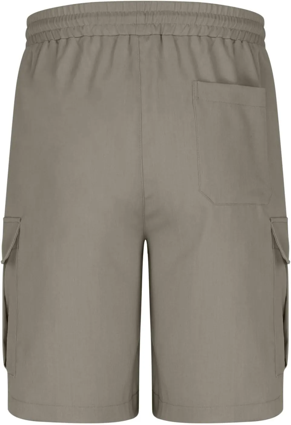 Mens Shorts Cargo Elastic Waist Casual Outdoor Fishing Hiking Summer Beach Shorts with Multi Pockets