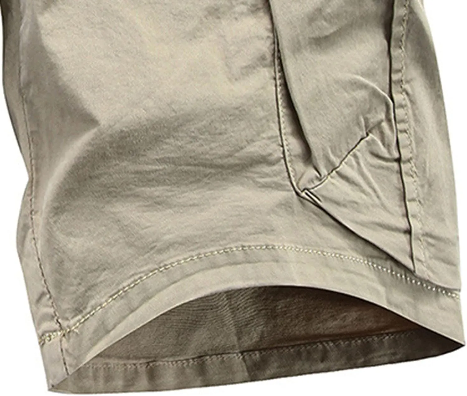 Mens Shorts Casual Big and Tall Outdoor Cargo Shorts Expandable Waist Water Resistant Quick Dry Fishing Hiking Shorts