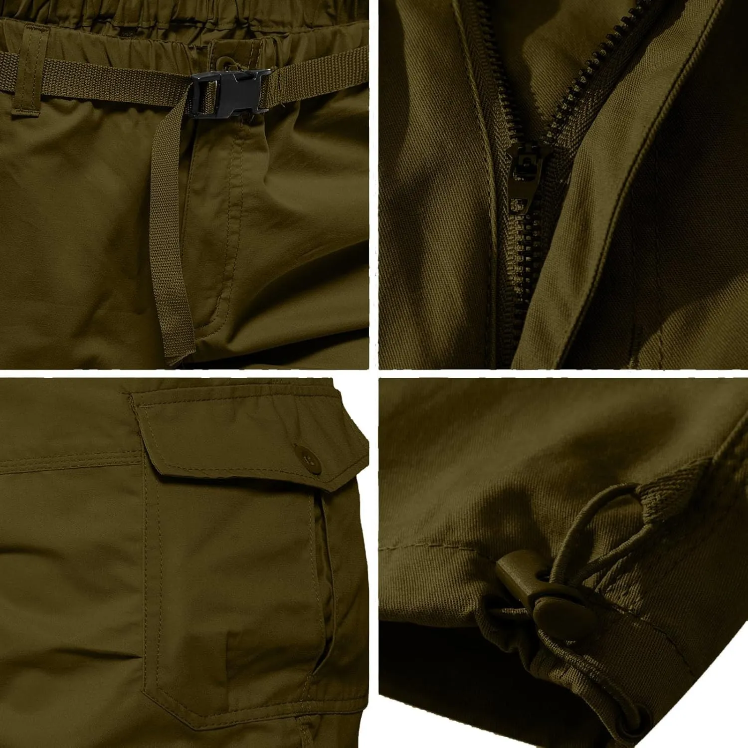 Mens Shorts Casual Big Tall Casual Knee Length Cargo Classic Stretch Work Short with Pockets Loose Solid Hiking Pants