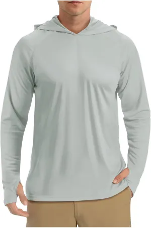 Men's Sun Shirt UPF 50  Long Sleeve Hoodie UV Protection 2025 Summer Running Hiking Shirts Quick Dry Fishing T-Shirts