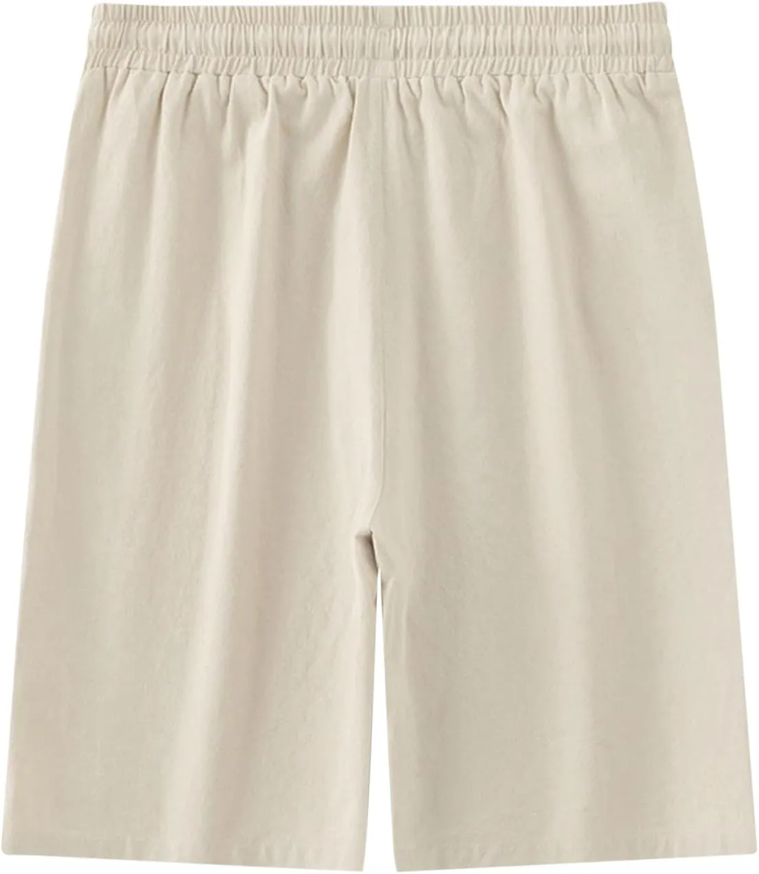 Mens Sweat Shorts 7" above Knee Workout Gym Shorts Lounge Shorts with Zipper Pockets