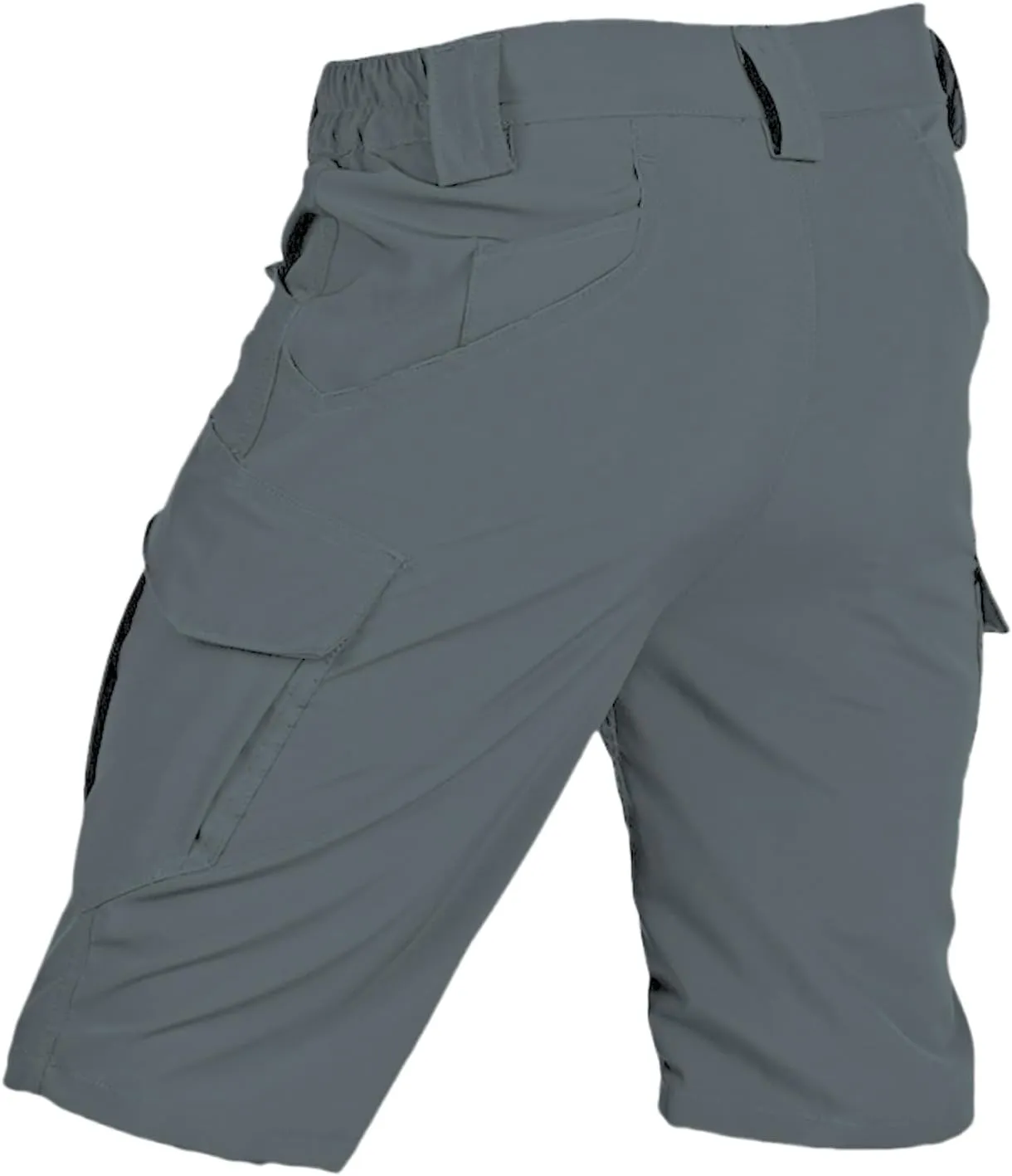 Men's Tactical Cargo Shorts Quick Dry Lightweight Hiking Short Solid Color Stretch Breathable Pant with Multi Pockets