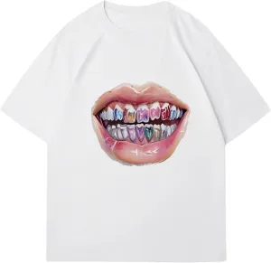 Men's Vintage Graphic Tees Round Neck Short Sleeve Casual Trendy T Shirt Loose Summer Tops