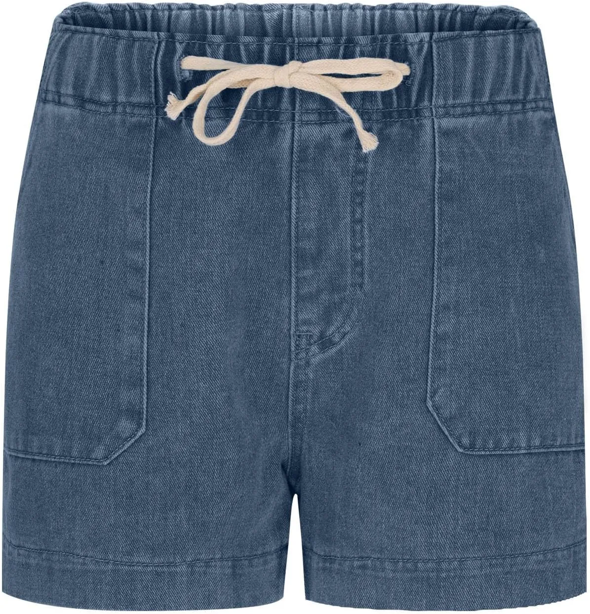 midelxp Summer Jean Shorts Womens High Waisted Denim Shorts with Pockets Casual Drawstring Baggy Jorts Beach Vacation Clothes