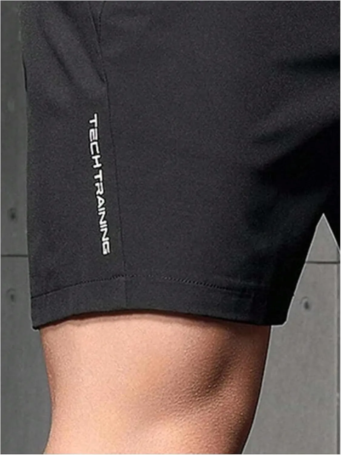 OYOANGLE Men's Sweat Shorts Running Shorts Lightweight Quick Dry Zipper Pocket Athletic Gym Shorts