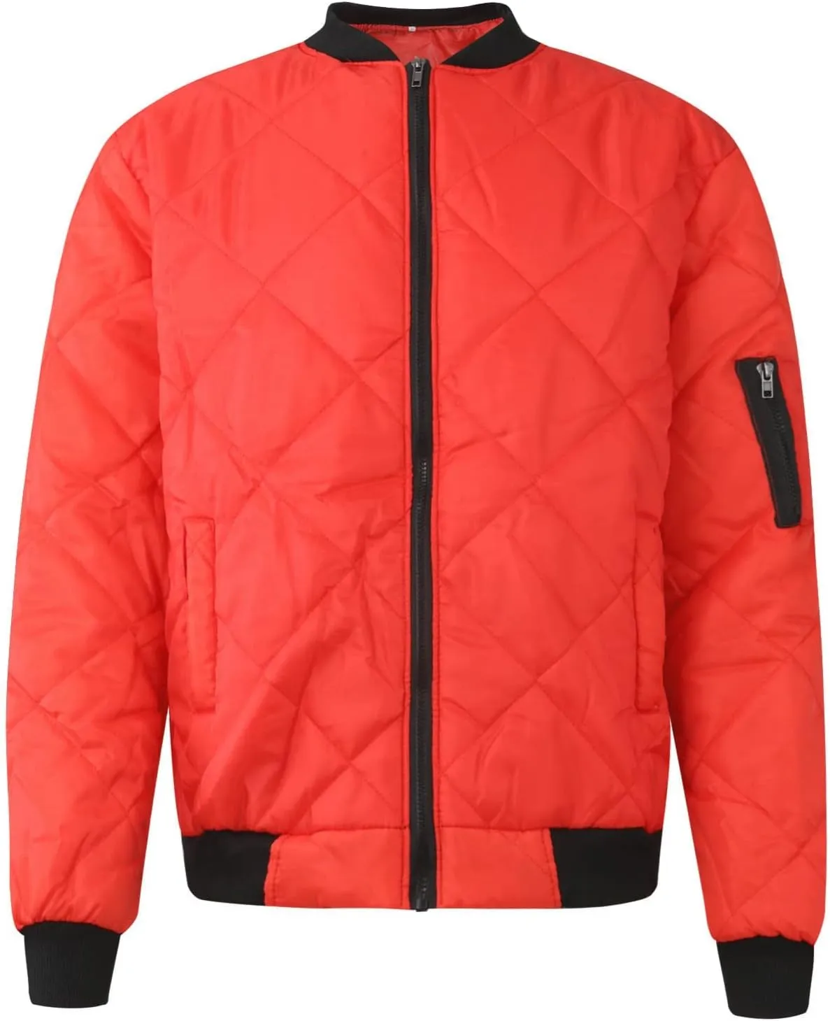 RTRDE Men's Varsity Jacket Bomber Jacket Lightweight Windbreaker Quilted Jacket Cool, L-3XL