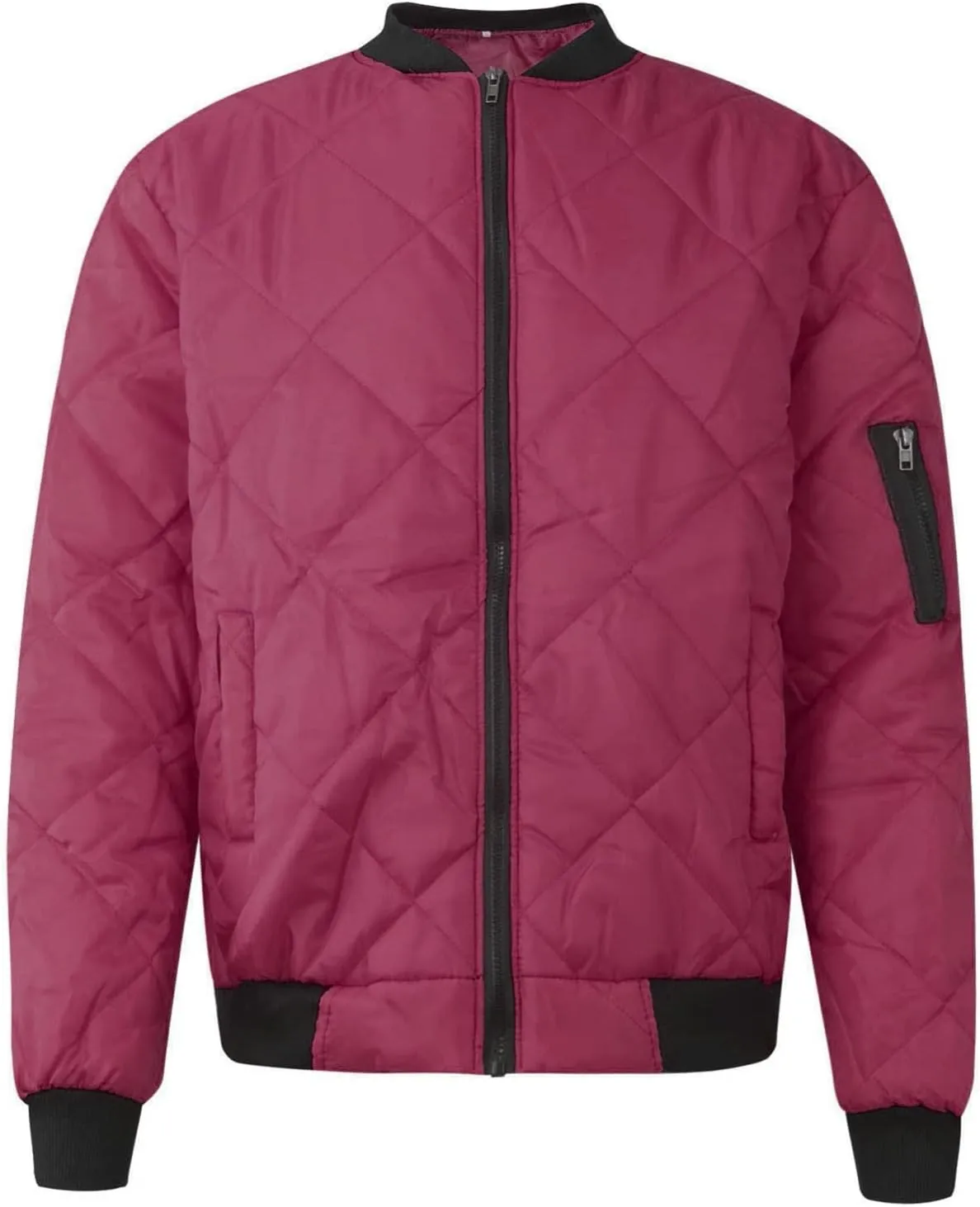 RTRDE Men's Varsity Jacket Bomber Jacket Lightweight Windbreaker Quilted Jacket Cool, L-3XL