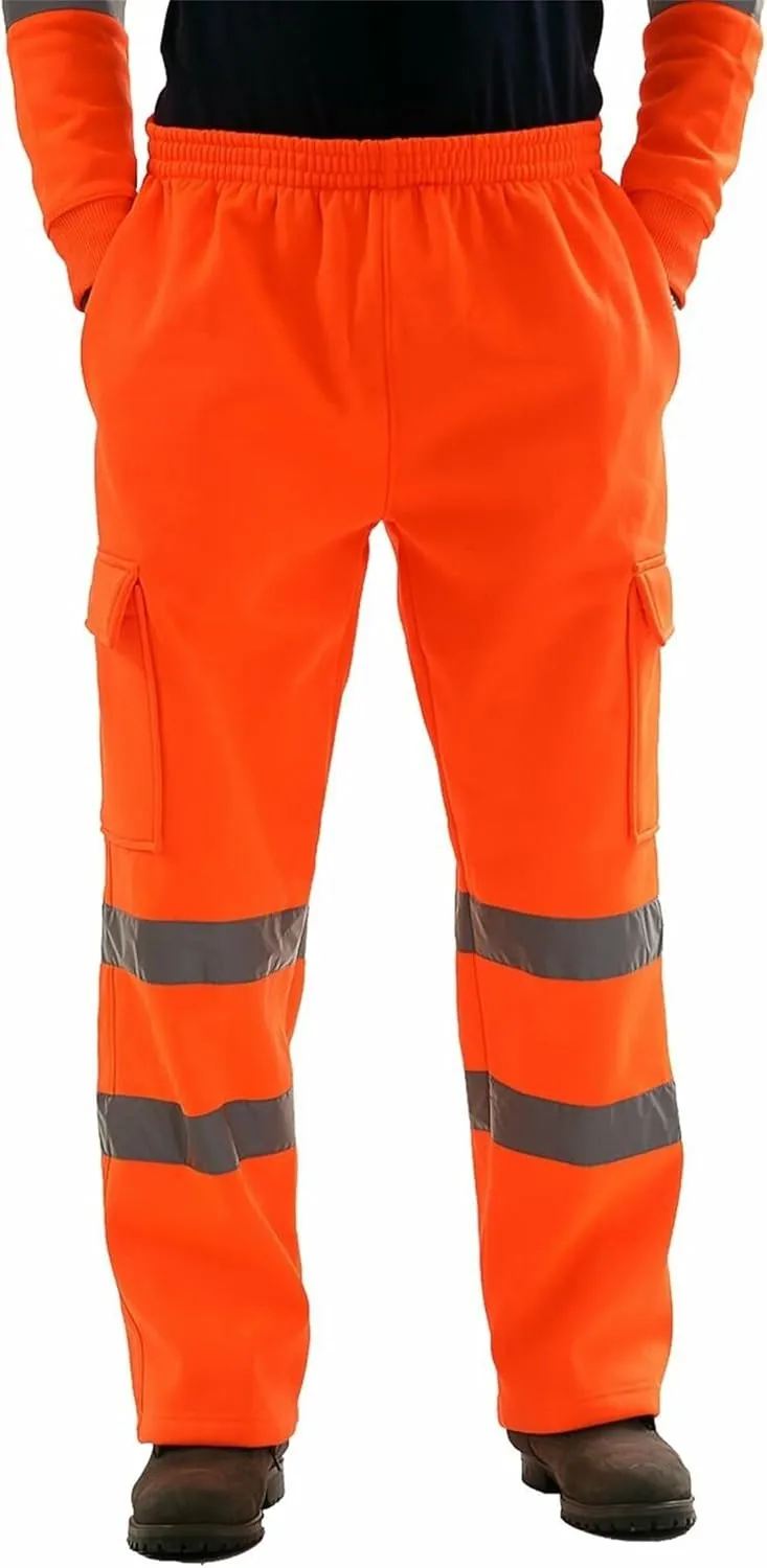 Safety Hi Vis Rain Set Class 3 High Visibility Rain Gear for Men Rain Suits Waterproof Reflective Hooded Jacket Pants
