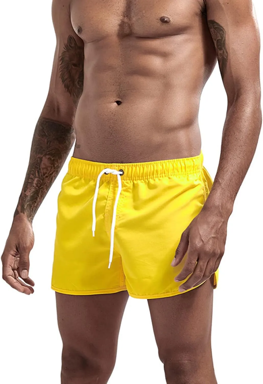 sandbank Men's 4" Running Shorts Lightweight Quick Dry Workout Shorts Athletic Gym Jogger Sweat Shorts with Pockets