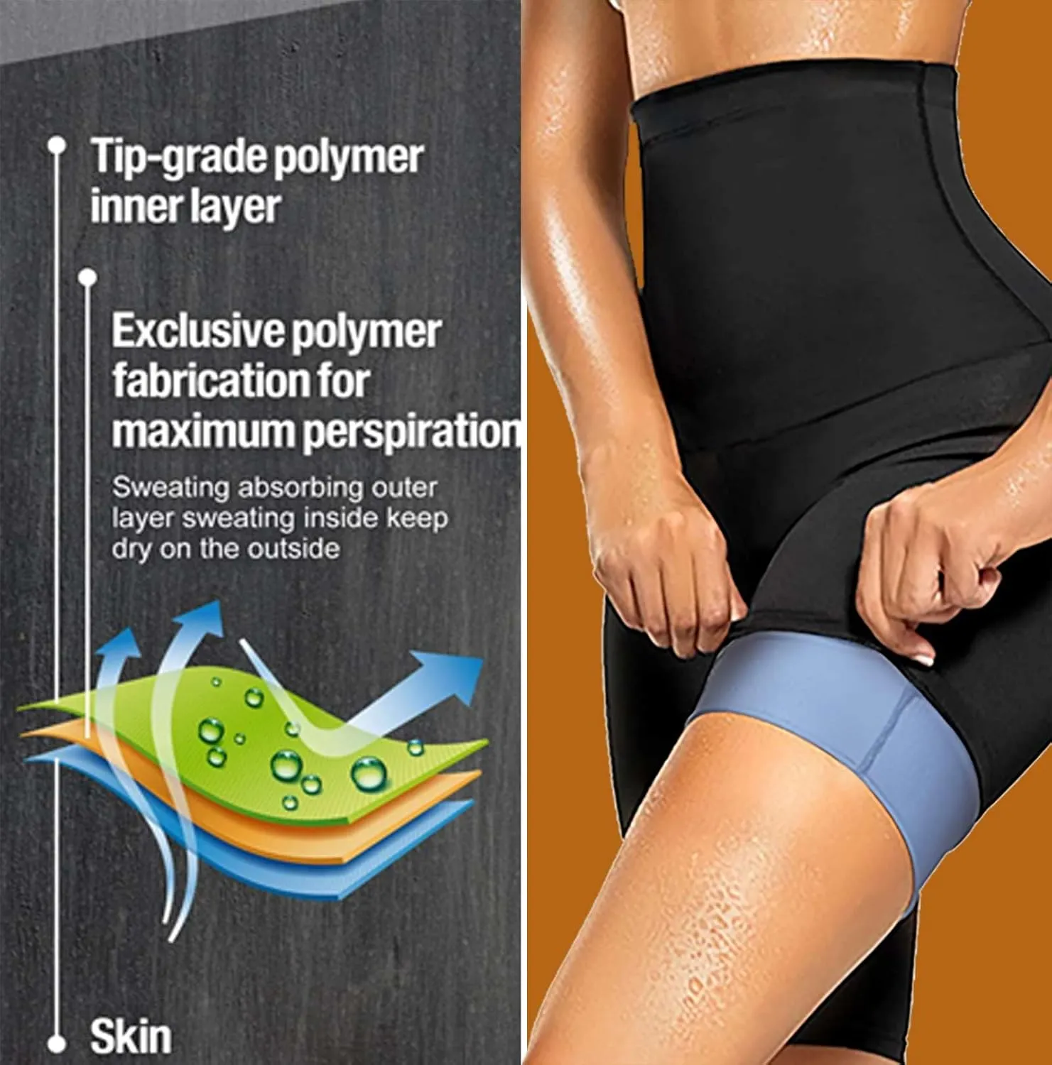 Sauna Sweat Shorts Thermos Pants Compression Workout Gym Exercise Waist Trainer Body Shaper Thighs Tummy Control