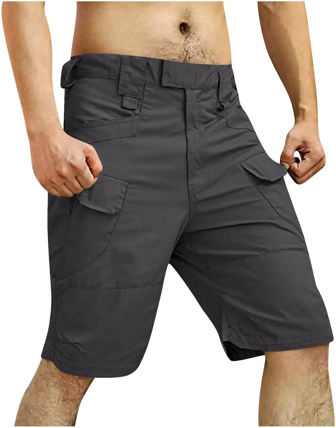 Shorts for Men Outdoor Quick Dry Tactical Cargo Shorts Classic Fit Athletic Workout Running Short Pants