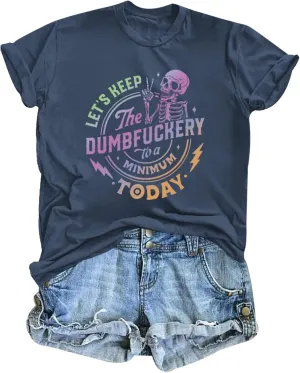 Skeleton Shirt Women Vintage Graphic Tees Y2k Emo Grunge Punk Goth Shirts Funny Aesthetic Tshirts Short Sleeve Tops