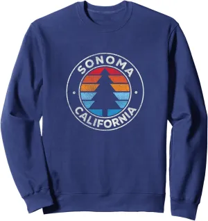 Sonoma California CA Vintage Graphic Retro 70s Sweatshirt