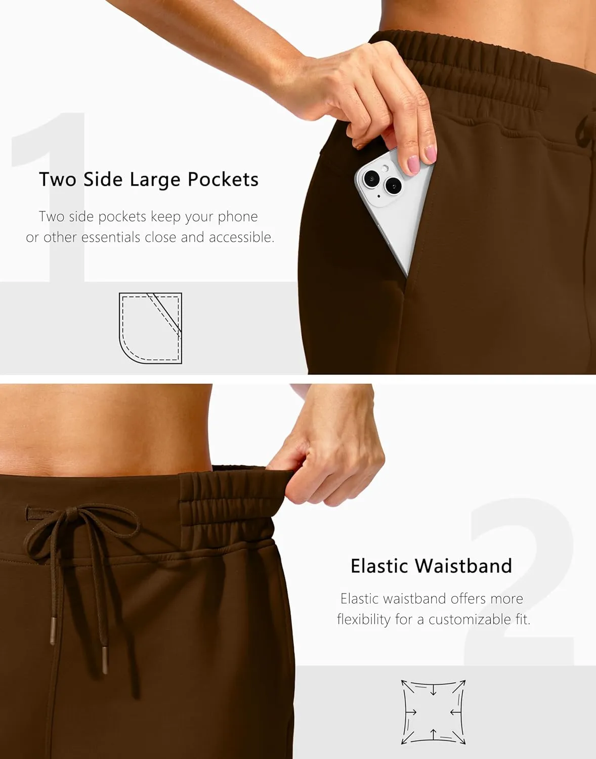 Soothfeel Women's Sweat Shorts High Waisted Drawstring 3" Athletic Workout Gym Summer Comfy Soft Lounge Casual Shorts