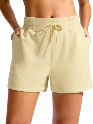 Soothfeel Women's Sweat Shorts High Waisted Drawstring 3" Athletic Workout Gym Summer Comfy Soft Lounge Casual Shorts