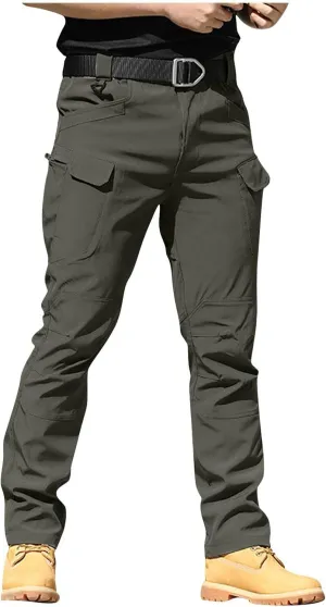Tactical Pants for Men Ripstop Resistant Waterproof Classic Cargo Pants Outdoor Multi Pocket Fishing Work Hiking Pant